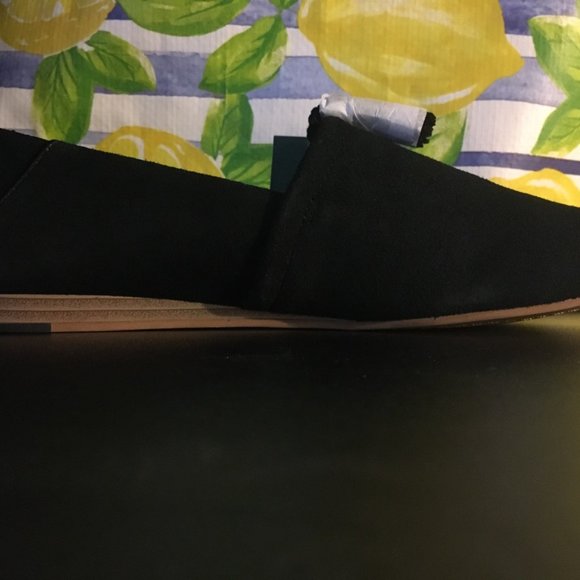 Toms Black Suede Women's Kelli Flats - Picture 3 of 3